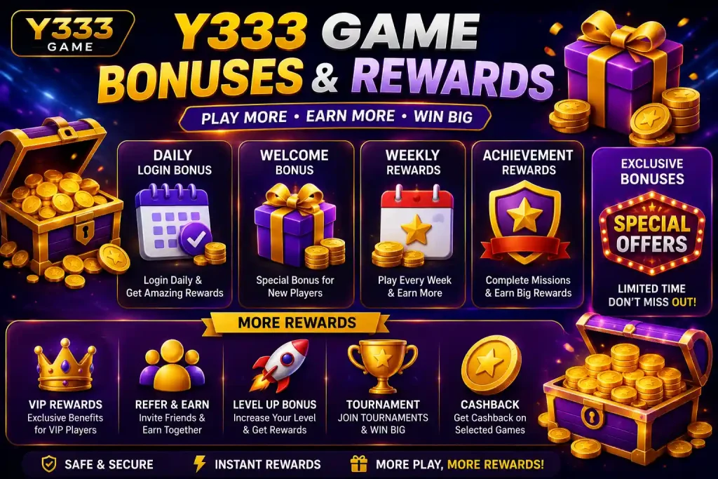 Y333 Game Bonuses